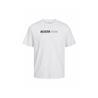 Afbeelding van Jack &amp; Jones Jjecorp LOGO TEE PLAY O NECK Tshirt print, Heren, Maat: XL, White