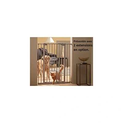 Afbeelding van Savic Dog Barrier Afsluithek Met Kleine Deur Grijs 74 84X107 CM