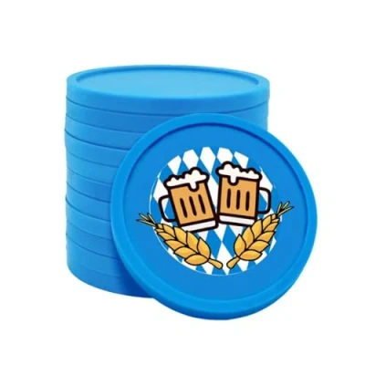 Afbeelding van CombiCraft Oktoberfest consumptiemunt Ø29mm blauw 100 stuks