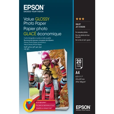 Afbeelding van Epson Value Glossy Photo Paper A4 20 Vellen