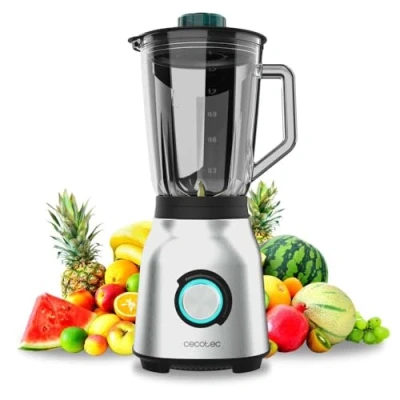 Afbeelding van Cecotec Blender Power Black Titanium 1800MAX Blend It. 1800 W, 5 snelheden, 6 messen van roestvrij staal, jeuk, turbofunctie, smoothie functie, autoClean functie