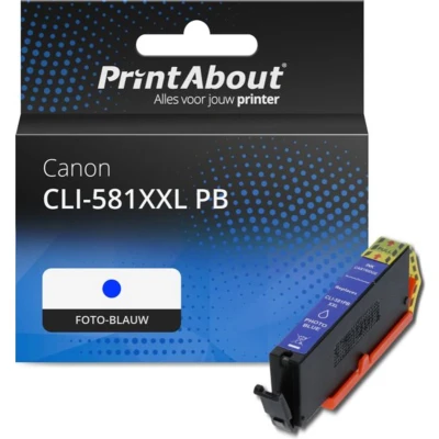 Afbeelding van Huismerk Canon CLI 581XXL PB Inktcartridge Foto blauw Extra hoge capaciteit