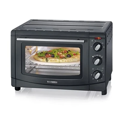 Afbeelding van Severin TO 2068 Mini oven Met handmatige temperatuursinstelling, Timerfunctie, Kabelgebonden, grillspies, Convectiefunctie, pizzasteen 20 l