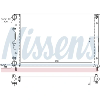 Afbeelding van Nissens Radiateur 60071
