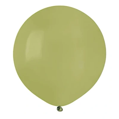 Afbeelding van Set van 25 hoogwaardige natuurlijke latexballonnen G150 (Ø 48 cm / 19 inch) olijfgroen