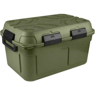 Afbeelding van Sunware Q line Tuinbox Opbergbox Tuin Buiten Waterdicht 130L Groen Zwart 79 x 54,5 42,5 cm