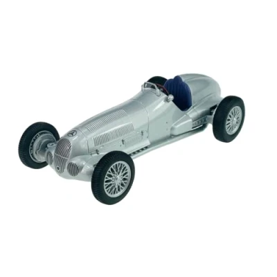 Afbeelding van Welly 1937 Mercedes Benz W125 zilver 1/24 metaal model auto gegoten nieuw in doos