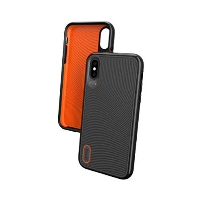 Afbeelding van Gear4 Battersea harde schaal met geavanceerde schokbescherming [beschermd door D3O], glazen achterkant, slank en robuust design voor iPhone X/XS zwart