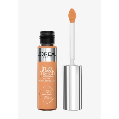 Afbeelding van L&#039;Oréal Paris True Match Radiant Serum Concealer geschikt voor de gevoelige huid verrijkt met 1,5% hyaluronzuur en cafeïne hydratatie verfrissing medium dekking stralende finish verzorgt als een oogserum 8N 11 ml