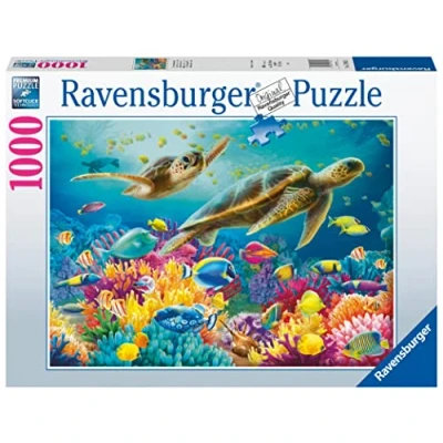 Afbeelding van Ravensburger puzzel Blauwe onderwaterwereld Legpuzzel 1000 stukjes