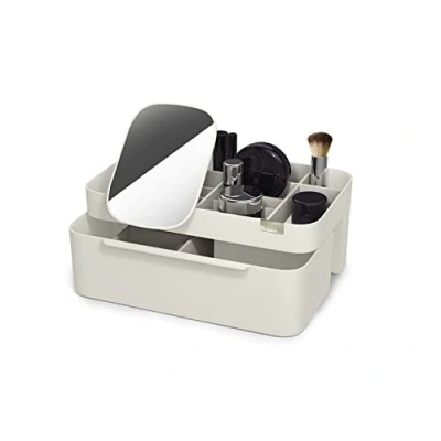 Afbeelding van Joseph Viva Make up Organizer met Verwijderbare Spiegel Kunststof Beige
