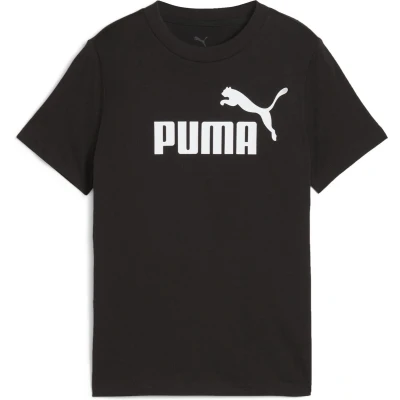 Afbeelding van Puma LOGO TEE Unisex Tshirt print voor kinderen, Maat: 164, Black