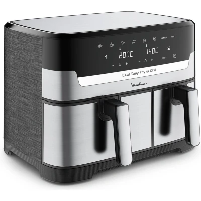 Afbeelding van Moulinex Dual Easy Fry &amp; Grill 8.3L Stainless Steel EZ905D20 Airfryer