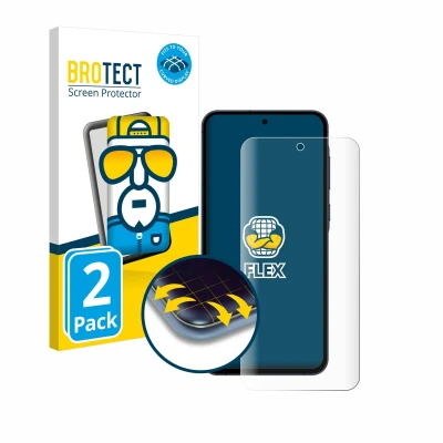 Afbeelding van BROTECT Screenprotector voor Samsung Galaxy A55 5G Enterprise Edition Folie Beschermfolie transparant volledig dekking (2 Stuks)