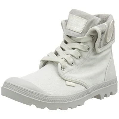 Afbeelding van Palladium Baggy Veterboots, Dames, Maat: 42, Vapor/metal Katoen