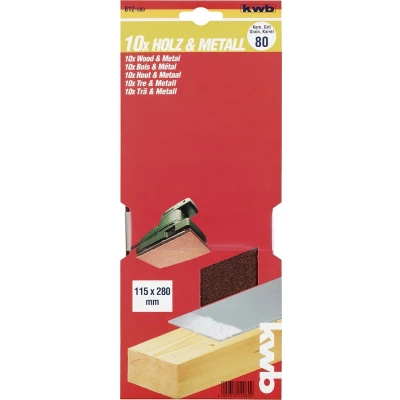 Afbeelding van kwb 812040 Schuurpapier Korrelgrootte 40 (l x b) 280 mm 115 10 stuk(s)