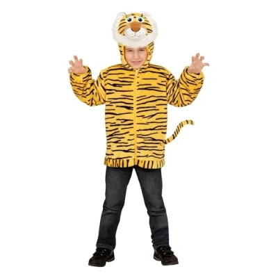 Afbeelding van &quot;Vest met capuchon tijger voor kinderen Kinderkostuums 92&quot;