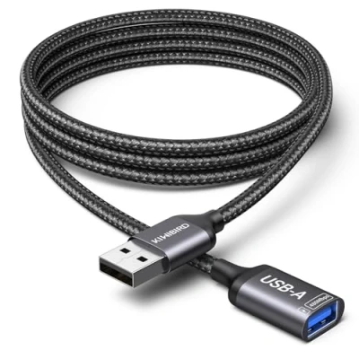 Afbeelding van KiWiBiRD 2m USB verlengkabel type A mannelijk naar vrouwelijk opladen data power power, compatibel met Mac auto controller PS5 PS4 voor stick toetsenbord muis printer webcam