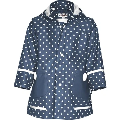 Image de Playshoes imperméable à pois marine junior