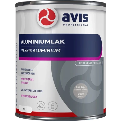 Afbeelding van Avis Aqua Aluminiumlak Ral 9007 Kunststof &amp; metaal verf