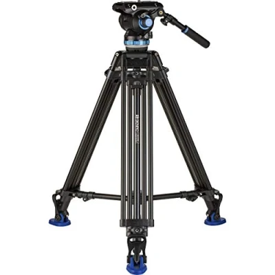 Afbeelding van Benro A673TM Video Statief Dubbele Stap Aluminium Hoofd S8PRO Kom 75 mm Secties 3 Voeten Vergrendelingshendel
