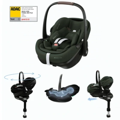 Afbeelding van Maxi Cosi Autostoel Pebble 360 Pro2 Slide Tech Twillic Green
