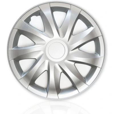 Afbeelding van NRM Draco Wieldoppen 16 inch Set van 4 stuks Zilver
