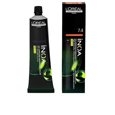 Afbeelding van Permanente Kleur L&#039;Oreal Professionnel Paris Inoa Color Nº 7.4 Koperblond (60 g)