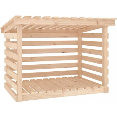 Afbeelding van Haardhoutrek 108x73x79 cm massief grenenhout