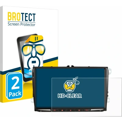 Afbeelding van BROTECT Screenprotector voor Erisin ES8998V 9&quot; Folie Beschermfolie transparant (2 Stuks)