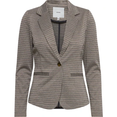 Afbeelding van ICHI Ihkate Blazer, Dames, Maat: Medium, Light brown
