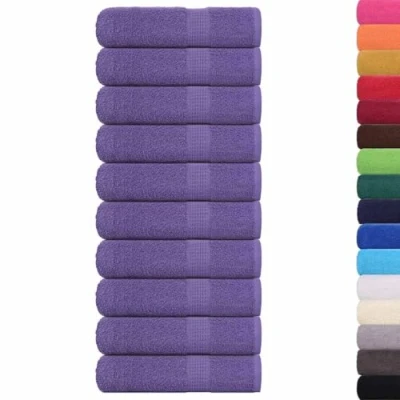 Afbeelding van vidaXL Handdoeken 10 st 50x100 cm 360 g/m² 100% katoen paars