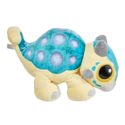 Afbeelding van Mattel AB Gee Jurassic World Knuffel Ankylosaurus Bumpy (38 cm) van World: Colo Krijt&quot;, met brulgeluid en vallende poten, speelgoed voor kinderen, vanaf 3 jaar, HHB48