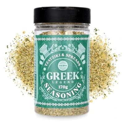 Image de Greek Legend Assaisonnement Tzatziki &amp; tartinades Mélange d’épices grec premium Idéal pour tzatziki, et sauces Grand bocal (170 g)