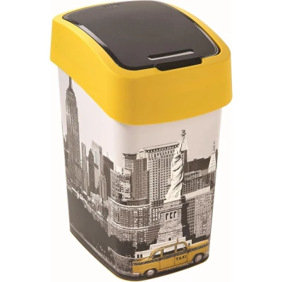 Afbeelding van Curver Flip Bin Prullenbak van 25 L Foto New York