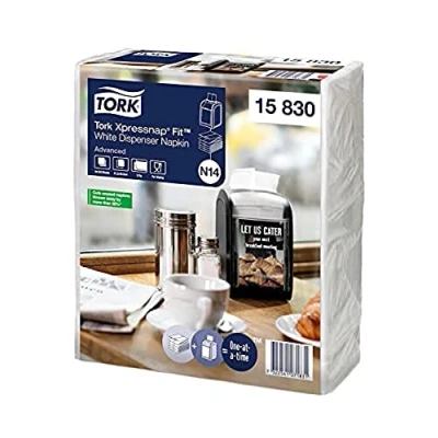 Afbeelding van Servetten Tork Xpressnap Fit ® N14 2 laags wit 15830