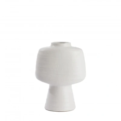 Afbeelding van Light&amp;living Vaas deco 29,5x18x38,5 cm GANDORO keramiek mat crème