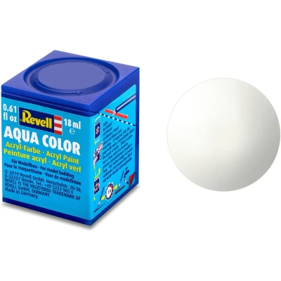 Afbeelding van Wit Glanzend Ral 9010 Aqua Color 18 Ml Revell Modelbouwverf Op Waterbasis
