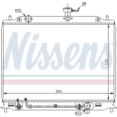 Afbeelding van Nissens Radiateur 67504