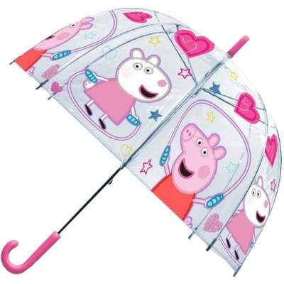 Afbeelding van SRV Hub Klassieke paraplu van pvc voor kinderen, meisjes en jongens, 8 panelen met cartoonfiguren, uniseks, kinderen vanaf 3 jaar, transparant, Paw Patrol handmatige paraplu, Kindvriendelijk thema