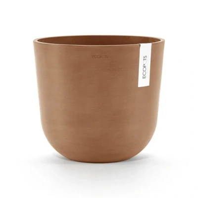 Afbeelding van Ecopots Oslo 25 cm terracotta planten/bloembak pot