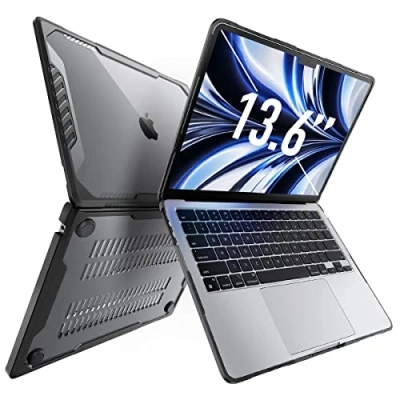Afbeelding van Supcase, Volledige hoes voor MacBook Air 13.6 2022 Schokbestendig, Doorzichtig zwart