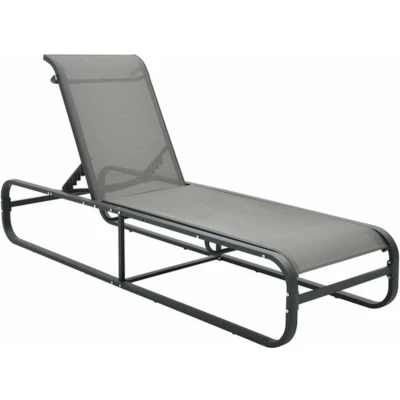 Afbeelding van Ligbed aluminium en textileen