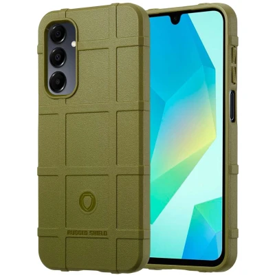 Afbeelding van imoshion Hoesje Geschikt voor Samsung Galaxy A16 (5G) Siliconen Rugged Shield Backcover Donkergroen