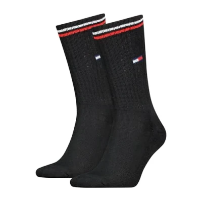 Afbeelding van Tommy Hilfiger 2ER PACK Sokken, Heren, Maat: 39 42, Schwarz