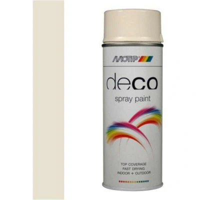 Image de Motip Deco Laque En Spray Brillant 0,4l Blanc Crème