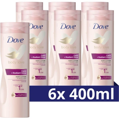 Afbeelding van Dove Body Love Care + Radiant Glow Lotion 6 x 400 ml