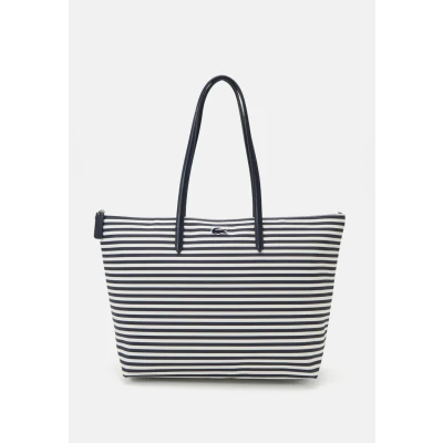 Afbeelding van Lacoste Shopper, Dames, Maat: One Size, Dark blue/offwhite