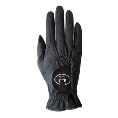 Image de Roeckl Gants Lisboa Swarovski Roeck Grip Noir 8
