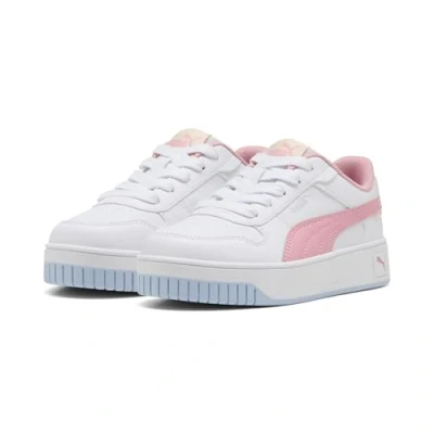 Afbeelding van Puma Carina Street Jr Sneakers voor meisjes, Veelkleurig (Wit Pinkscape Exotic Red)
